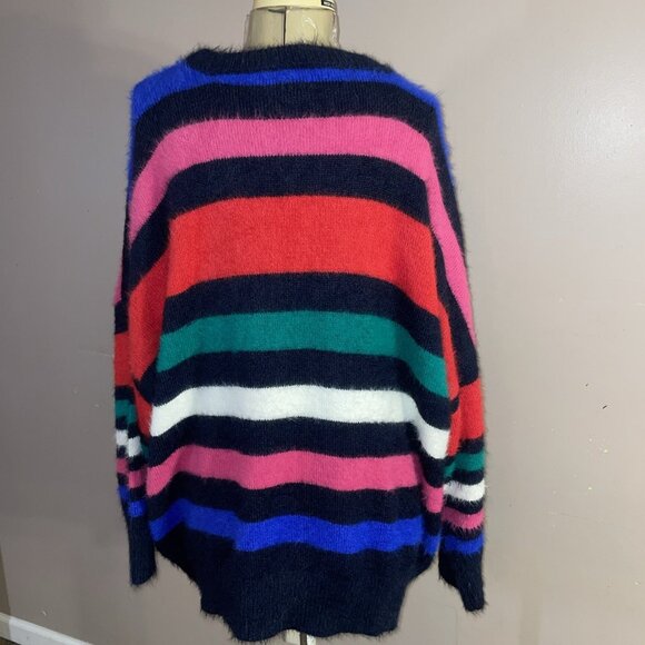 A New Day Crewneck Brushed Fuzzy Pullover Sweater Women's 4XL Colorblock - Picture 4 of 8